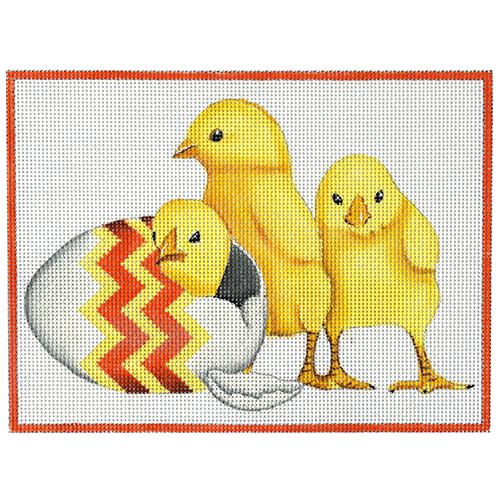 Adorable Chicks Needlepoint Canvas