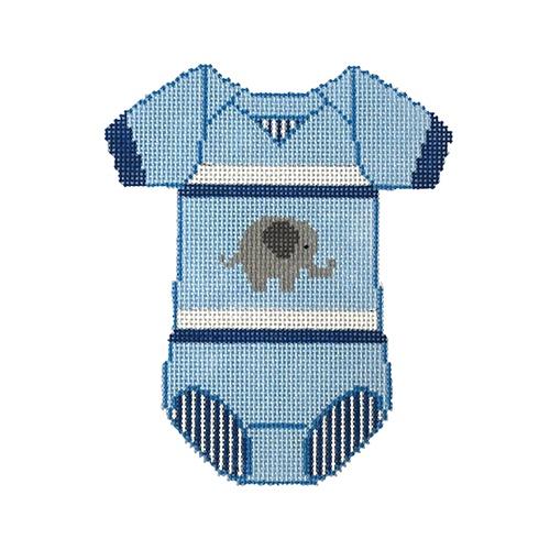Adorable Baby Onesie - Stunning Blue with Elephant Design