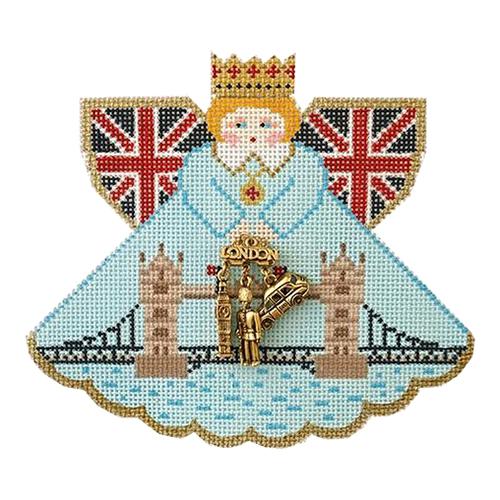 Enchanting British Angel Needlepoint Canvas