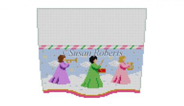 Enchanting Angels with Instruments Stocking Topper
