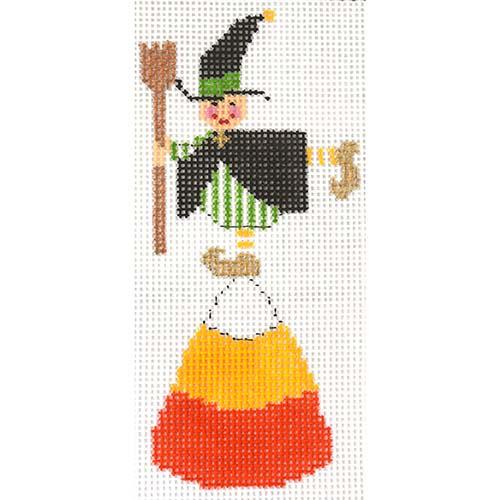 Enchanting Candy Corn Witch with Exclusive Stitch Guide