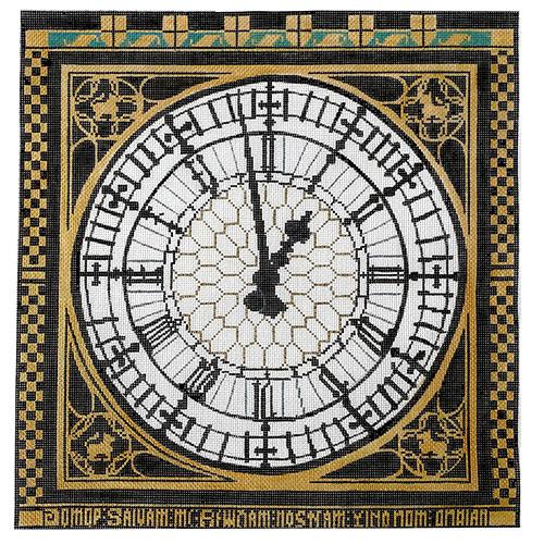 Gorgeous Big Ben Clock Face Needlepoint Canvas