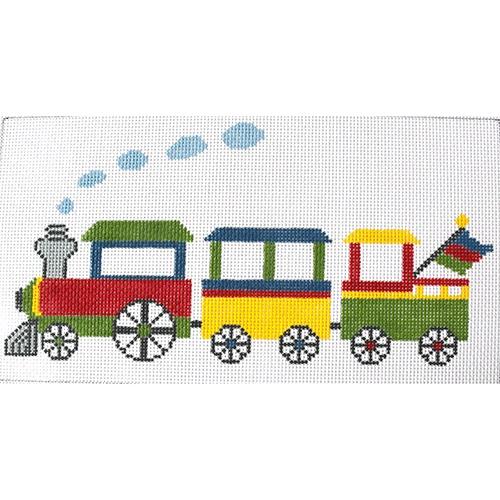 Choo Choo Pillow - A Captivating Handpainted Delight