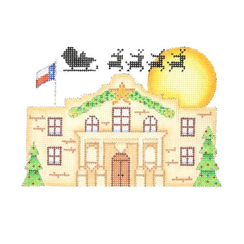 Enchanting Christmas - Decorated Alamo Needlepoint Canvas