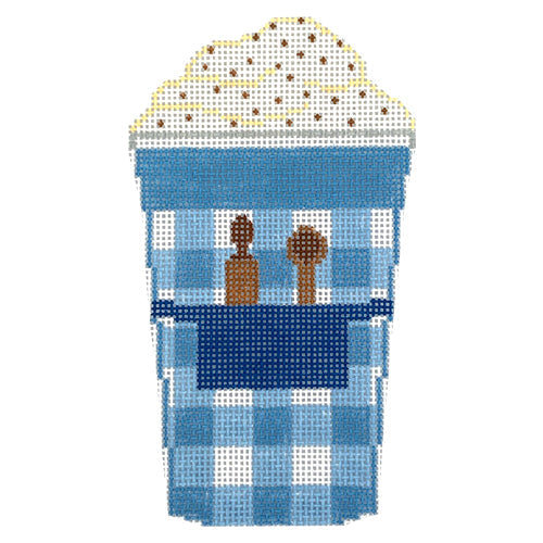 Exquisite Blue Apron Cup by Rachel Donley