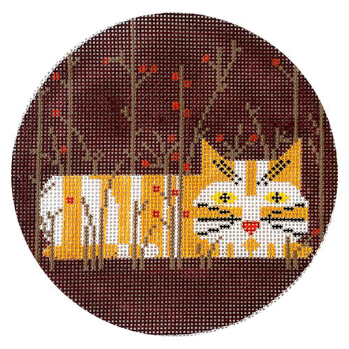 Enchanting Autumn Angel Needlepoint Canvas