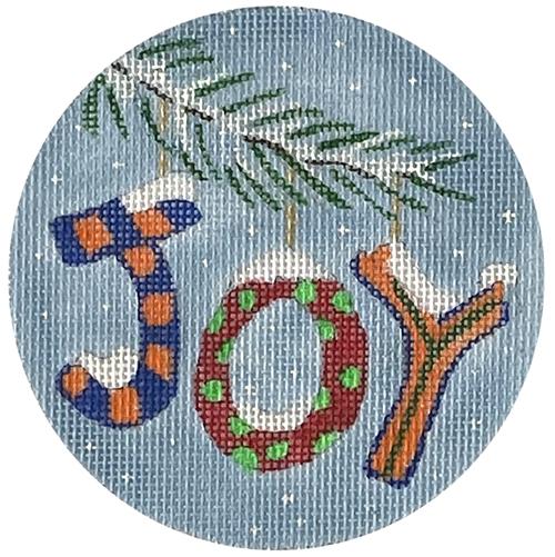Christmas Words - Joyful Blue & Orange Delight