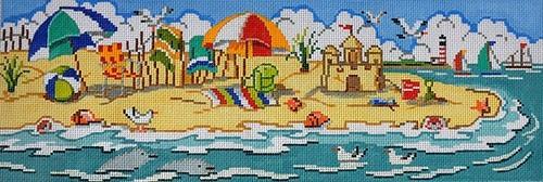 Enchanting A Day at the Beach Panorama