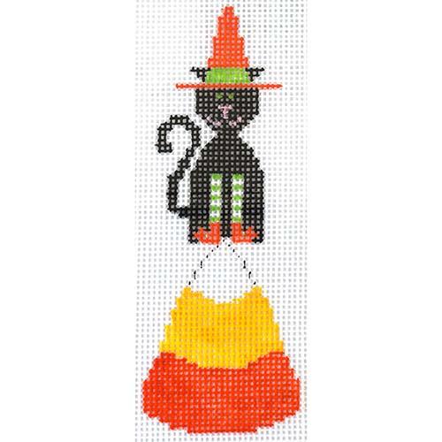 Charming Candy Corn Cat with Exclusive Stitch Guide