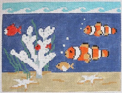 Charming Clown Fish Needlepoint Canvas