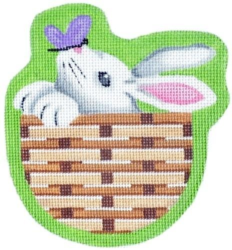 Charming Bunny Basket on Green