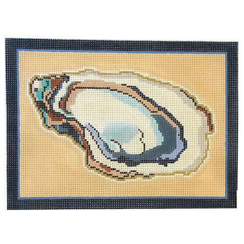 Aw Shucks Oyster Needlepoint Canvas - Size 18