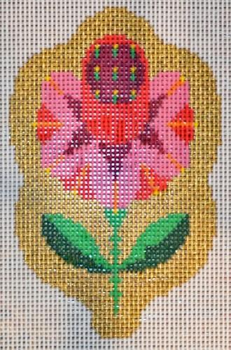 Blessed Home - Enchanting Flower Needlepoint Canvas