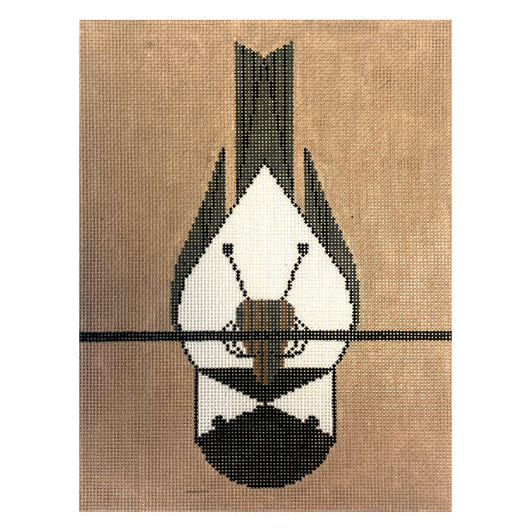 Enchanting Chickadee Calisthenisces Needlepoint Canvas