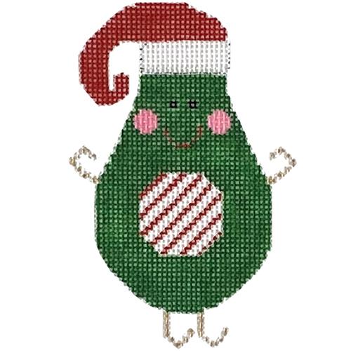 Enchanting Avocado Santa with Stitch Guide