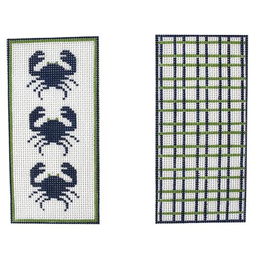 Gorgeous Blue Crabs Double Eyeglass Case