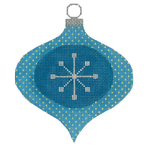 Enchanting Blue Atomic Star Ornament