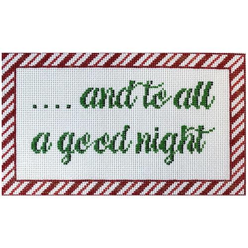 And to All a Good Night - A Dreamy Needlepoint Canvas