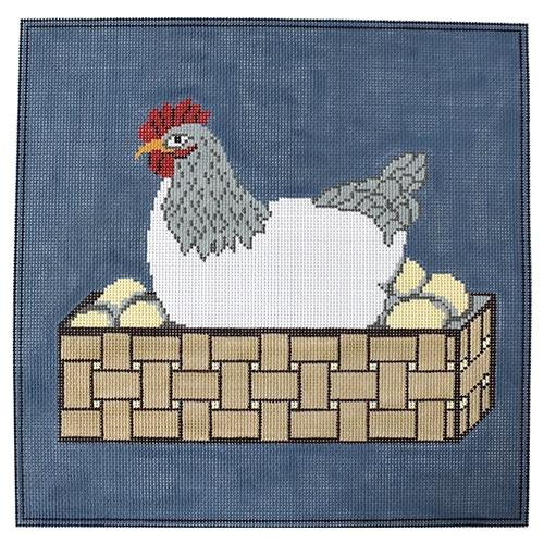 Delicious Chicken in a Box-Themed Pillow
