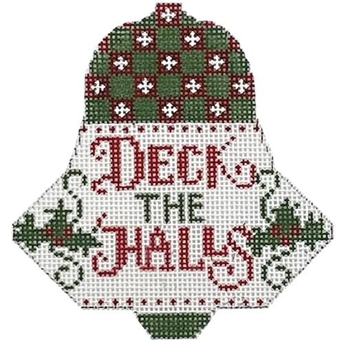 Enchanting Deck the Halls Bell Needlepoint Canvas
