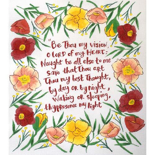 Enchanting 'Be Thou My Vision' Needlepoint Canvas