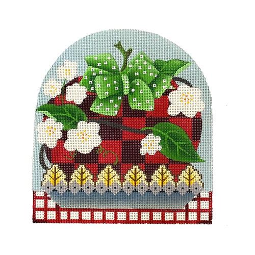 Delicious Apple Pie Needlepoint Canvas