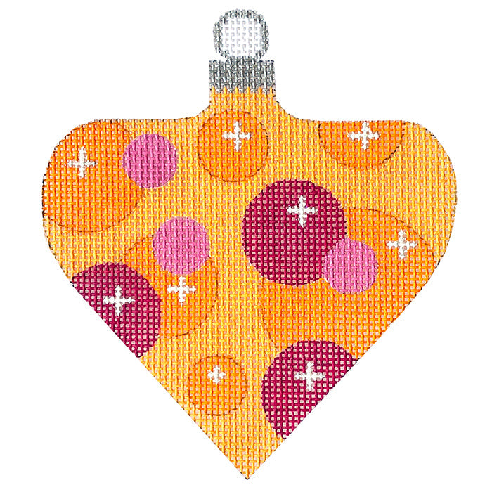 Gorgeous Atomic Christmas Orange Bubble Bauble