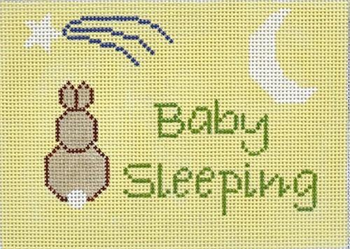 Adorable Yellow Bunny Baby Sleeping Canvas