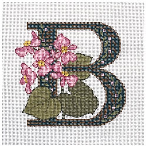 Beautiful Begonia Needlepoint Canvas