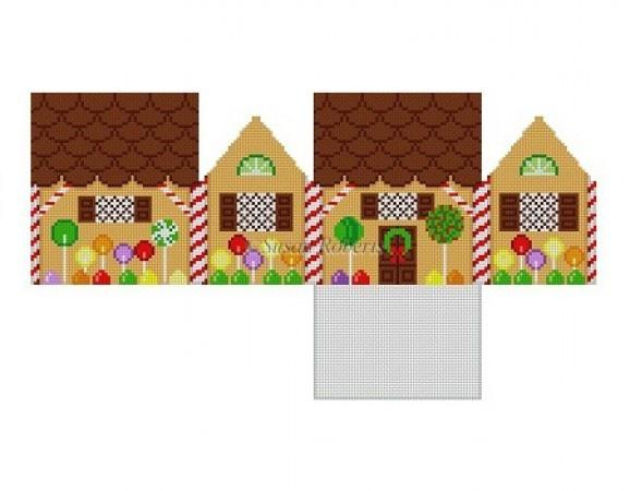 Irresistible Chocolate Wafers and Lollipops 3D Gingerbread House